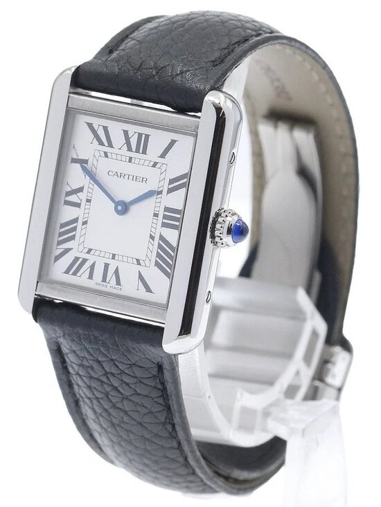 CARTIER Tank solo SM WSTA0030 Silver Dial Quartz Ladies Watch_960843 main image 2